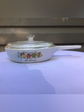 VTG P-83-B Corningware ‘Le Persil’ 6.5” Skillet with Glass Lid